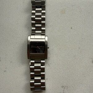 Silver Square Dial Watch